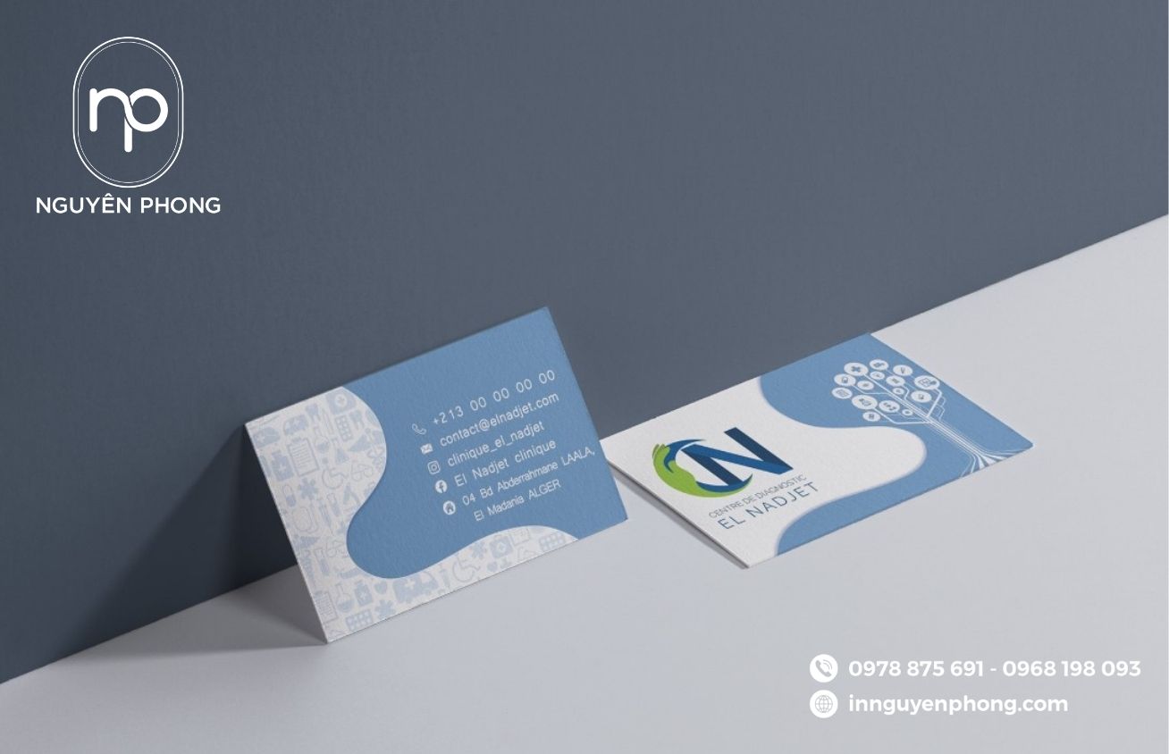 Mẫu card visit bác sĩ dễ nhận diện